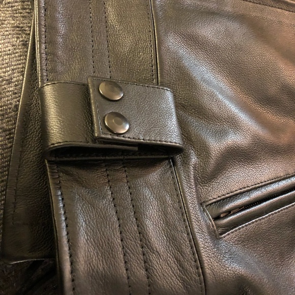 Brand New Police Leather Motorcycle Jacket